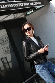  7174 绵羊皮女装皮衣	