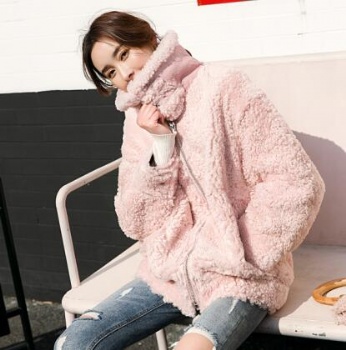 17229 Austrial lamb shearling coat
