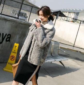  17250 Austrial lamb shearling coat	