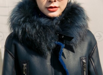  17144 澳洲羊羔毛皮毛一体夹克	