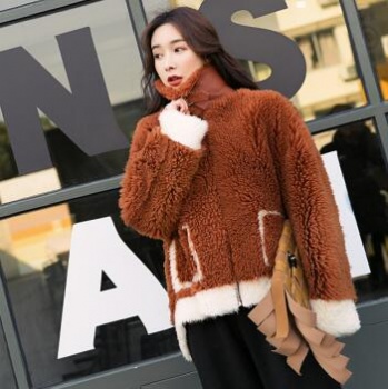 17216 Turkey Merino Lamb Shearling coat