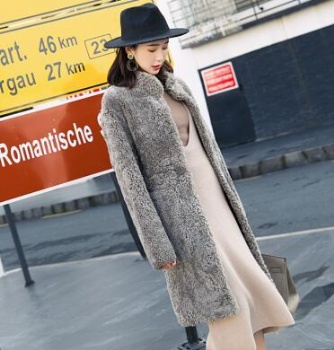 17222 Austrial lamb shearling coat