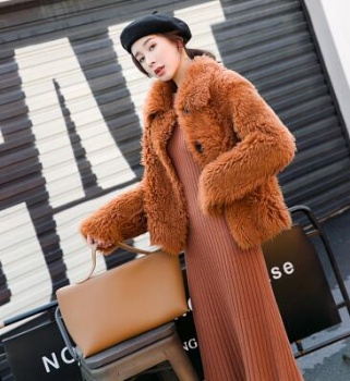 17227 Turkey Merino Lamb Shearling coat