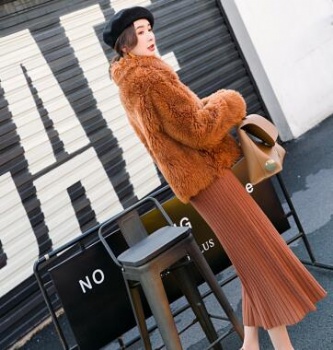  17227 Turkey Merino Lamb Shearling coat	