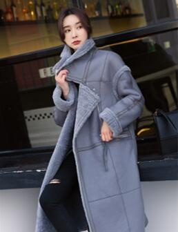  17255 澳洲羊羔毛皮毛一体夹克	