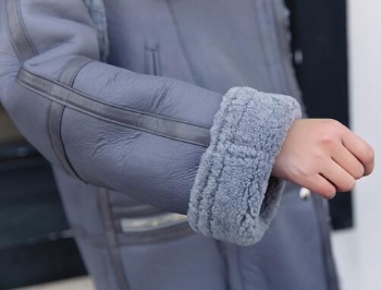  17255 澳洲羊羔毛皮毛一体夹克	