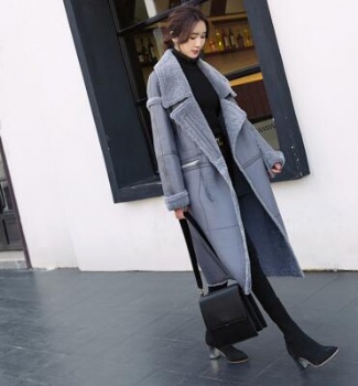  17255 澳洲羊羔毛皮毛一体夹克	