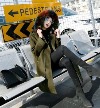  17205 Austrial lamb shearling coat	