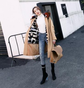  17205 Austrial lamb shearling coat	