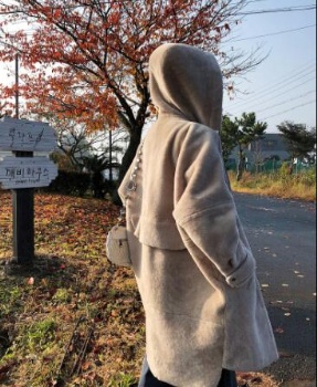  17181 ReversibleTurkey Merino Lamb Shearling coat	