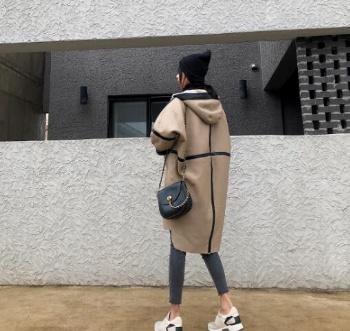  17181 ReversibleTurkey Merino Lamb Shearling coat	