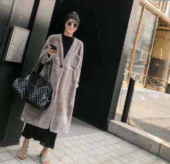  17270 美丽如皮毛一体大衣	
