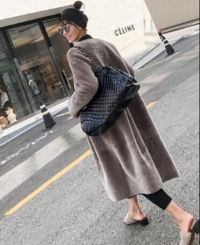  17270 美丽如皮毛一体大衣	