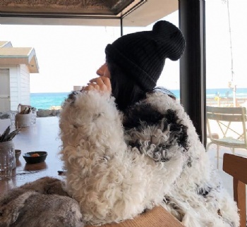  17268 Spain Tigrado lamb Shearling Coat	