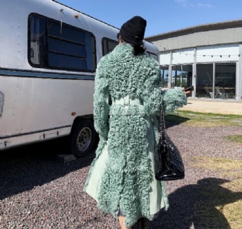  17241 Spain Tigrado lamb Shearling Coat	