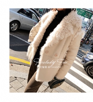  19215 toscana lamb shearling coat	