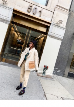  19098 toscanan lamb shearling coat	