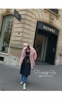  19098 tigrado lamb shearling coat	