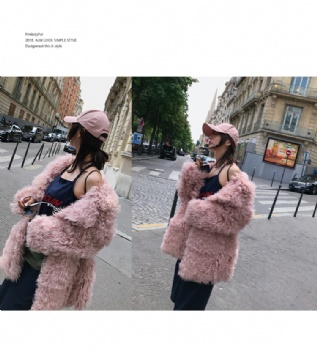  19098 tigrado lamb shearling coat	