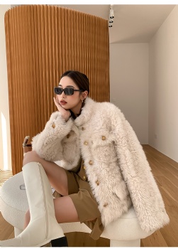  Toscana curly wool lamb shearling coat WZ803	