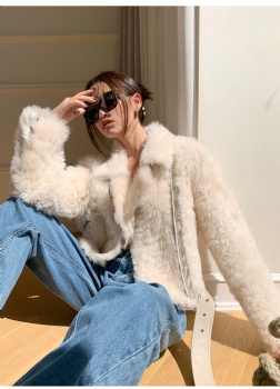  Toscana curly wool lamb shearling coat YW147	