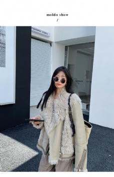  Toscana curly wool lamb shearling coat WZ064	