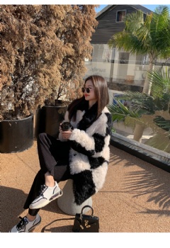  Toscana curly wool lamb shearling coat BK296	