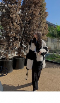  Toscana curly wool lamb shearling coat BK296	