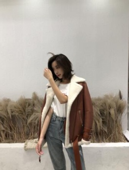  19021- Turkey Merino Lamb Shearling coat	