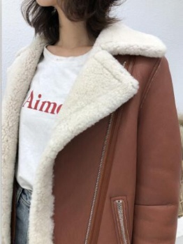  19021- Turkey Merino Lamb Shearling coat	