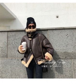 19044- Turkey Merino Lamb Shearling coat