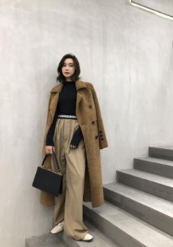 19018- Spain Tigrado lamb Shearling Coat