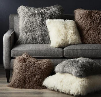 Mongolian Lamb skins Pillow