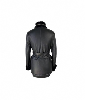  Turkey Merino Shearling coat suede outside YW229	