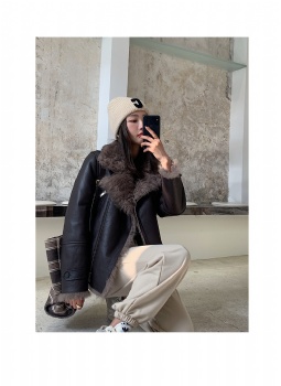  Toscana-Suede outside-shearling-coat-YW531	