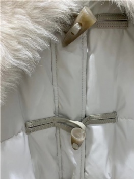  Toscana curly wool collar down coat Bk259	